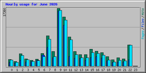 Hourly usage for June 2026
